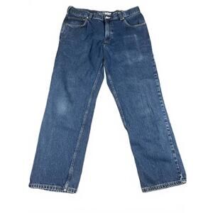 Carhartt 36x32 Relaxed Fit Straight Leg Blue Jeans BD4943-M